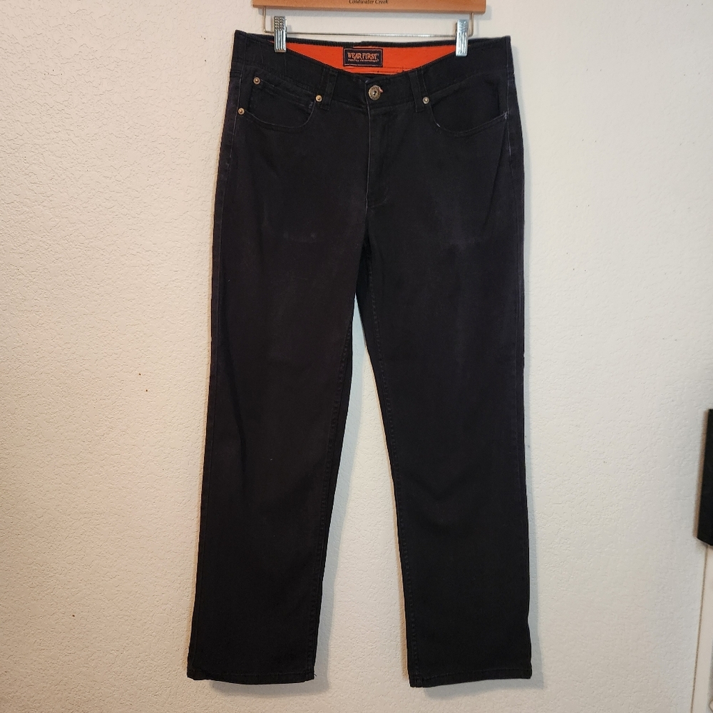 Wear‎ First Men's Black Jeans, Size 33x30